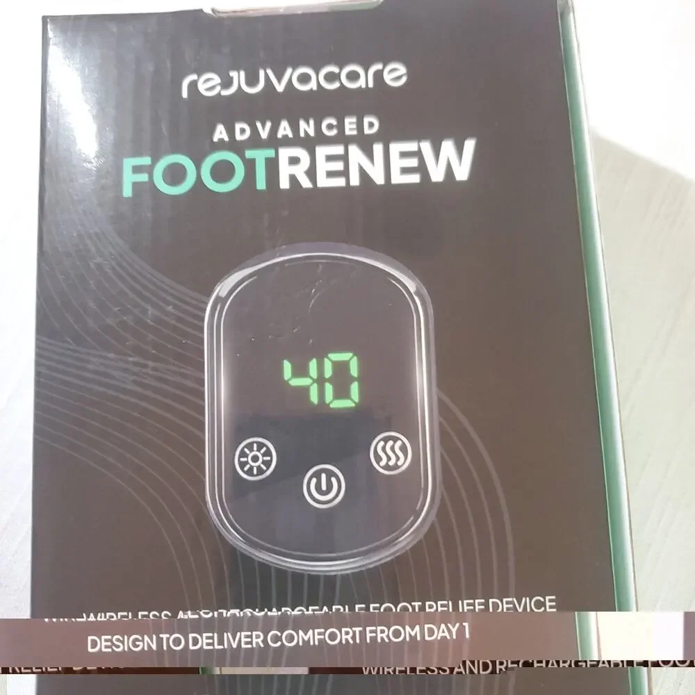 Rejuvacare FootRenew 3-in-1 Foot & Ankle Massager Electric Shiatsu Heat Relief